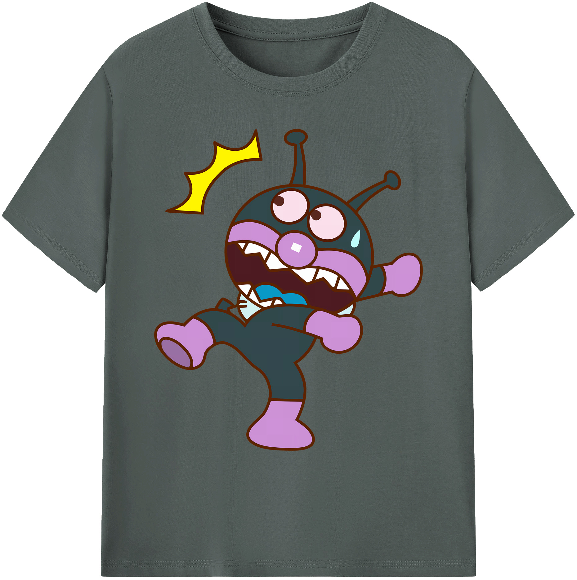 （画像用） アンパンマン Anpanman 綿100％ メンズ半袖Tシャツ｜肌触りやわらか＆通気性